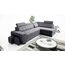 Robin Inspire Grand Ecksofa mit Schlaffunktion Bettkasten Kopfstützen Relaxfunktion 2 Hocker Sofa L-Form Schlafsofa Freistehende Eckcouch Schlafcouch Wohnzimmermöbel Wohnlandschaft Rechts Anthracite