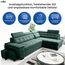 Robin Inspire Grand Ecksofa mit Schlaffunktion Bettkasten Kopfstützen Relaxfunktion 2 Hocker Sofa L-Form Schlafsofa Freistehende Eckcouch Schlafcouch Wohnzimmermöbel Wohnlandschaft Links Anthracite