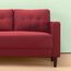 Zinus Mikhail Mid-Century Polster 134 cm Sofa, Rubinrot Weave