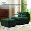 okwish Sitzsack Sofa Mit Fußhocker Sofa aus Grün Cordstoff