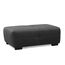 CAVADORE Hocker Mavericco / XXL-Fußbank, Sitzhocker, Polsterbank in Lederoptik / Modernes Design / Passend zu Big Sofa und Ecksofa Mavericco / 108 x 71 x 41 / Dunkelgrau