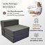Schlafsessel mit Bettfunktion – Schlafsofa 75 cm breit, faltbare Schlafcouch & Gästematratze für 2, klappbares Sofa Bett – Extra dick 20cm & bequem H3 – Test SEHR GUT Oeko-TEX Standard Klappmatratze