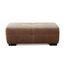 CAVADORE Hocker Mavericco / XXL-Fußbank, Sitzhocker, Polsterbank in Lederoptik / Modernes Design / Passend zu Big Sofa und Ecksofa Mavericco / 108 x 71 x 41 / Cognac