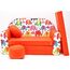 Pro Cosmo Kindersofa, Bett, Kindermöbel, inkl. Pufffe/Fußhocker und Kissen (F9)