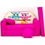 Pro Cosmo Kindersofa, Bett, Kindermöbel, inkl. Pufffe/Fußhocker und Kissen (H30)