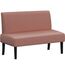 Yaheetech Küchensofa 2-sitzer Sitzbank Polstersofa aus Cordstoff Doppelsofa ohne Armlehnen Stoffsofa Loungesofa fürs Wohnzimmer/Eingangsbereich/Büro, Rosa