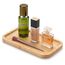 BAM BOO BOX - Badezimmer Tablett aus Bambus, Serviertablett Holz, Kosmetik Tablett Organizer, 28 x 16 x 2 cm