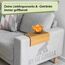 BAM Boo Box Sofatablett aus Bambus - Couch Tablett flexibel - Sofatablett Armlehne - Sofa Tablett Holz - Naturfarbe