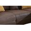 Cavadore Ecksofa Mavericco / Polster Eck-Couch mit Kissen in Antik-Leder-Optik und Holzfüßen / Longchair rechts / 285 x 69 x 170 / Mikrofaser Braun