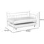 DHP Manila Metall-Tagesbett/Ausziehbett Weiß Einzel