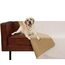 Ameritex Haustierbettdecke, wendbar, 100 % wasserdicht, Samt, superweich, für Sofa und Bett, 203 x 250 cm, cremefarben und sandfarben