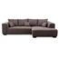 CAVADORE Ecksofa Mavericco inkl. Kissen / XXL-Eckcouch im modernen Design / Longchair rechts / 285 x 69 x 170 / Lederoptik braun