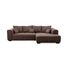 CAVADORE Ecksofa Mavericco inkl. Kissen / XXL-Eckcouch im modernen Design / Longchair rechts / 285 x 69 x 170 / Lederoptik cognac