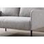 Wahson Sofa 2 Sitzer Couch mit Lehne, gepolsterter Sessel Loungesofa Stoffsofa Metallrahmen, Doppelsofa für Wohnzimmer Empfang Café,Beige
