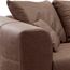 CAVADORE Ecksofa Mavericco inkl. Kissen / XXL-Eckcouch im modernen Design / Longchair links / 285 x 69 x 170 / Lederoptik cognac
