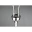 Reality Leuchten Stehleuchte Tommy R46332001, Metall Nickel Matt, Stoffschirm WeiÃŸ, Exklusiv 2x E14