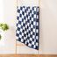 YIRUIO Überwurfdecken, Schachbrett-Gitter, Schachbrett, Gingham-Wärmer, bequem, wendbar, Mikrofaser, zottelig, gemütlich, Dekoration für Zuhause, Bett, Couch (blau, 152,4 x 200,9 cm)