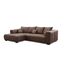 CAVADORE Ecksofa Mavericco inkl. Kissen / XXL-Eckcouch im modernen Design / Longchair links / 285 x 69 x 170 / Lederoptik cognac