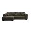 CAVADORE Ecksofa Mavericco inkl. Kissen / XXL-Eckcouch im modernen Design / Longchair links / 285 x 69 x 170 / Lederoptik dunkelgrün