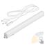 ledscom.de LED Unterbauleuchte RIGEL, Farbtemperatur einstellbar, Stecker, 26cm, 4,4 W, 395lm, warmweiß/weiß