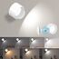 Amicool Wandleuchte Wandlampe Innen, Nachttischlampe Dimmbar mit Akku 1 Stück, Led Nachttischlampen Touch Control 3 Helligkeitsstufen 3 Farbmodi 360° drehbare für Wohnzimmer Schlafzimmer