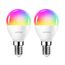 ANWIO Alexa Smart Glühbirnen E14 Wlan LED Lampen Dimmbar Glühbirne 5W 470LM+2700-6500K+RGB 16 Millionen Farben E14 LED Dimmbar Alexa, App Steuern Kompatibel mit Google Home, Sprachsteuerung, 2 Pack