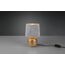 Reality Leuchten Tischleuchte Sophia R50821011, Keramik goldfarbig, Samtschirm grau oder goldfarbig, exkl. 1x E14, 16 cm