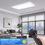 Deckenlampe, Led Deckenleuchte Dimmbar mit Fernbedienung Nachtlicht, 24W 2500LM 3000K - 6500K, Flach Lang Lampe Decke Led Panel Rechteckige Leuchten für Badezimmer Wohnzimmer Büro Backlight 58x20 cm