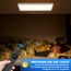 Deckenlampe, Led Deckenleuchte Dimmbar mit Fernbedienung Nachtlicht, 24W 2500LM 3000K - 6500K, Flach Lang Lampe Decke Led Panel Rechteckige Leuchten für Badezimmer Wohnzimmer Büro Backlight 58x20 cm