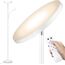 LED Stehlampe Wohnzimmer Dimmbar, 42W 3600LM Deckenfluter mit Leselampe, Fernbedienung & Touchsteuerung, 1-Minuten-Installation, Stehlampe Modern für Wohnzimmer, Büro, Esszimmer, Schlafzimmer(Weiß)