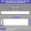 Deckenlampe Led Deckenleuchte Dimmbar Flach, 100x25CM RGB Backlight LED Panel Lampe Decke mit Fernbedienung Nachtlicht Timer 3000K-6500K 30W 2543LM für Wohnzimmer küche Schlafzimmer Tageslichtlampe