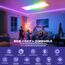 Deckenlampe Led Deckenleuchte Dimmbar Flach, 100x25CM RGB Backlight LED Panel Lampe Decke mit Fernbedienung Nachtlicht Timer 3000K-6500K 30W 2543LM für Wohnzimmer küche Schlafzimmer Tageslichtlampe