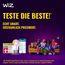 WiZ Smart LED A60-Lampe, Color und Tunable White, E27-Sockel, 60W, 806 Lumen, dimmbar, funktioniert mit Alexa, Google Assistant, und Apple HomeKit, 4er Pack