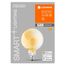 LEDVANCE Smart LED Lampe in Gold mit 6W, 2700K, E27, 125mmx178mm, mit Wifi Technologie, Leuchtmittel dimmbar Global-Form steuerbar über App und Sprachassistenten, 4er-Pack