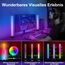 Smart LED Lightbar 2er Set, RGB Lampe TV Hintergrundbeleuchtung mit Multi-Modi und Dimmbare, Gaming LED Beleuchtung Sync mit Musik, APP und Fernbedienung für Gaming, Filme, PC, TV, Raumdekoration