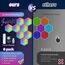 Hexagon LED Panel - RGB Smart Lights Sechseck Wandleuchten Gaming Wand Licht Musik Sync - 8 Pack Lichtpanels Gaming Stimmungslichter Deko