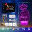 Dragon Ball Geschenke Spielzeug Dekoration Nachtlicht 3D LED Illusion Lampe Mit Fernbedienung & Touch 7 Farben + 16 Farben wechselnd Opreated Dimmbare Nachttischlampe für Kinder Männer Goku Fans