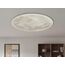 Trio Leuchten LED Deckenleuchte Lunar 627514000, Acryl mit Mondmotiv, Mondphase wechselbar, 1 x 22 Watt LED, Helligkeit einstellbar, Nachtlich Funktion, inkl. Fernbedienung, Weiß