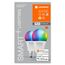 Ledvance Smarte LED-Lampe mit WiFi Technologie, Sockel E27, Dimmbar, Lichtfarbe änderbar (2700-6500K), RGB Farben änderbar, ersetzt Glühlampen mit 60 W, SMART+ WiFi Classic Multicolour, 2er-Pack