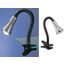 Trio Leuchten Klemmleuchte Felxo 5028010-47, Metall/Kunststoff schwarz/stahlfarbig, exkl. 1x E14, Lesarm flexibel