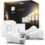 Philips Hue White Ambiance E27 3er Starter Set inkl. Smart Button, dimmbar, alle Weißschattierungen, steuerbar via App, kompatibel mit Amazon Alexa (Echo, Echo Dot)