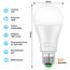 DUSKTEC Smart Glühbirne E27, Alexa LED Lampe Warmweiss und Kaltweiss 2700K-6000K Dimmbar per APP, LED Birnen Bluetooth 1000LM 12W, Leuchtmittel Tunable White, Intelligente Light Bulbs, 4 Stück