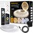 LED Strip 40M Set Dimmbar, APP Steuerung, Warmweiß bis Kaltweiß LED Streifen 24V Selbstklebend mit Netzteil Fernbedienung, Flexibel DIY LED Band 2700K-6500K, led Lichtband für Innen Küche Zimmer Deko