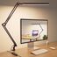 SKYLEO Schreibtischlampe LED – Schreibtisch Lampe – 5 Farbmodi x 11 Helligkeitsstufen – Verstellbarer Schwenkarm – Timmer und Speicherfunktion – 12W Desk Lamp – Rot
