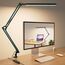 SKYLEO Schreibtischlampe LED – Schreibtisch Lampe – 5 Farbmodi x 11 Helligkeitsstufen – Verstellbarer Schwenkarm – Timmer und Speicherfunktion – 12W Desk Lamp – Grün