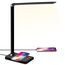 BIENSER Schreibtischlampe LED, 10W Wireless Charging & USB Ladefunktion, Bürolampe Tischlampe mit 10 Helligkeits X 5 Farbstufen Dimmbar, Memory Funktion, Sensible Kontrolle, 30/60 min Auto Timer, 20W