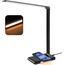 BIENSER Schreibtischlampe LED mit 10W Wireless Charging, USB Ladefunktion, 600LM Bürolampe Tischlampe mit 10 Helligkeits X 5 Farbstufen Dimmbar, Nachtlicht, Memory-Funktion, Auto Timer, 6000K, 24W