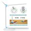 BIENSER Schreibtischlampe LED, 10W Wireless Charging, USB Ladefunktion, Bürolampe Tischlampe mit 10 Helligkeits X 5 Farbstufen Dimmbar, Memory Funktion, Sensible Kontrolle, 30/60 min Auto Timer, 20W