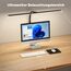 APMIEK Doppelkopf Schreibtischlampe LED Dimmbar, 24W 80CM Klemmbar Tageslichtlampe Schreibtisch Lampe, Schwanenhals Büro Tischlampe Augenschutz Arbeitsplatzleuchte Monitor Lampe, schwarz