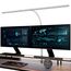 EYOCEAN Schreibtischlampe LED mit Gestensteuerung & Fernbedienung, 24W 80CM Klemmbare Schreibtischlampen, Dimmbare Einstellbare Farbtemperaturen Monitor Lampe, Tageslichtlampe für Heimbüro, Weiß